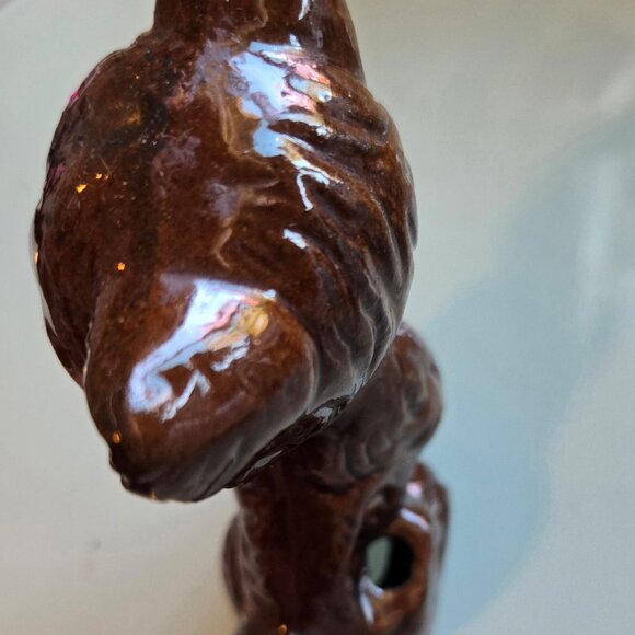 Vintage Red Clay Ceramic Sitting Cat Figurine (Made in Japan) - Picture 4 of 7